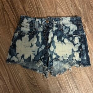 Joe's Jeans Blue Tie-Dye Jean Shorts